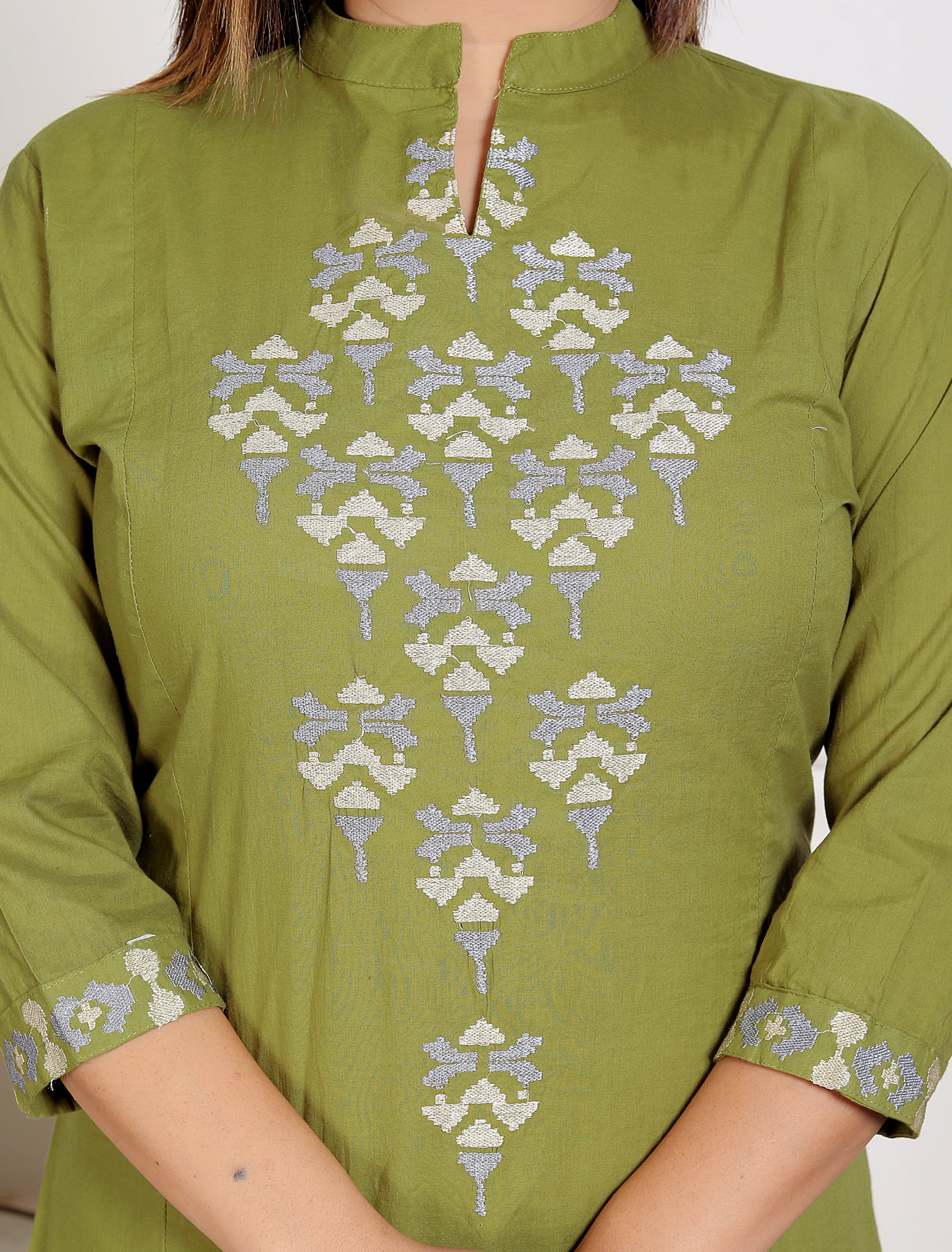 Hayat: Pure Cotton A-line Suit