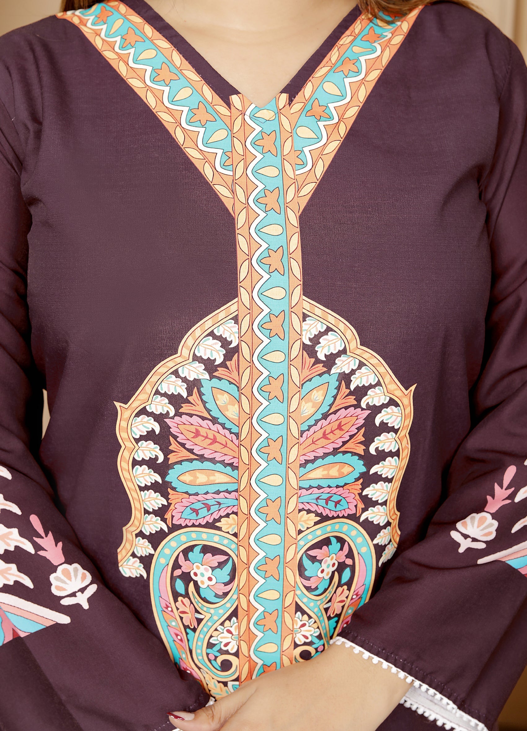 Zehra: Radiant Butter Cotton Co-ord Set